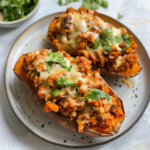 Ground Turkey Stuffed Sweet Potato: High-Protein Meal